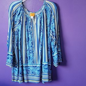 3 quarter sleeves blouse